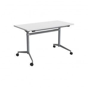 Delta Mobile Flip Top Table Silver Frame