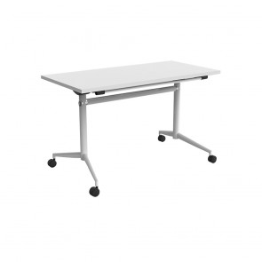 Delta Mobile Flip Top Table White Frame 