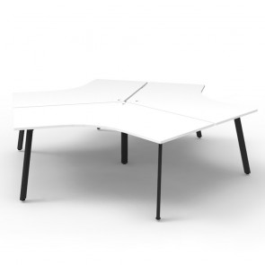 Deluxe Eternity 3 Person 120 Degree Workstation