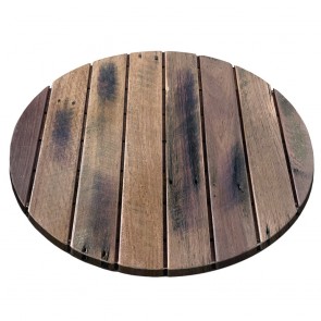 Rustic Recycled Round Wood Table Top