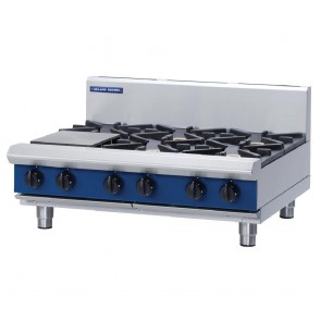 DN407-N Moffat Gas Cooktop 6 Burner Bench Model - Natural Gas