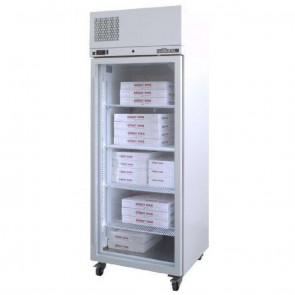 DN467 Upright Stainless Steel Fridge Single Glass Door