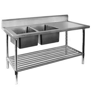  Modular Systems Double Left Sink Bench With Pot Undershelf DSB6-1800L/A