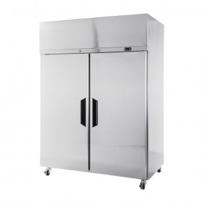 DW973 Williams Topaz Two Door Stainless Steel Upright Storage Refrigerator