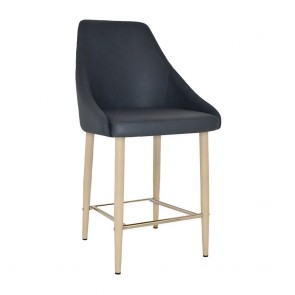Elda Counter Stool Birch Steel Legs 66cm