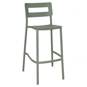 Eliana Outdoor Stackable Bar Stool Aluminium Base 75cm