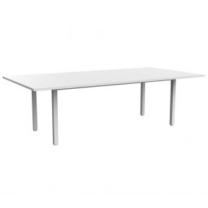 Enterprise Large Collaborative Meeting Table White Frame