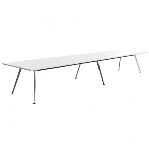Infinity Large Boardroom Table Chrome Legs