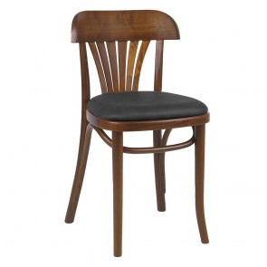 Fan Back Bentwood Chair Upholstered A-165 UPH