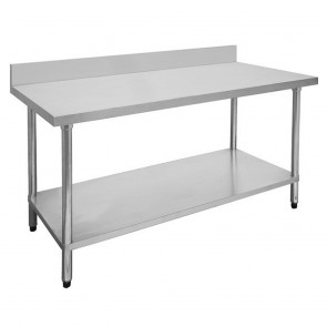 FED Economic 304 Grade Stainless Steel Table with splashback 900x700x900 0900-7-WBB 