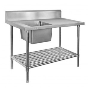 FED Single Left Sink Bench with Pot Undershelf SSB7-1200L/A