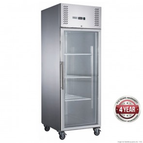 FED-X S/S Full Glass Door Upright Fridge - XURC600G1V