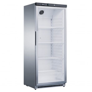 Fed-X Stainless Steel Upright Static Display Fridge XR600SG