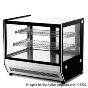 FED Counter Top Square Glass Hot Food Display - GN-900HRT