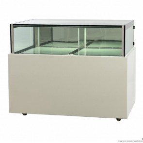 FED白色大理石巧克力显示屏，存储空间1500x800x1100mm - DS1500V