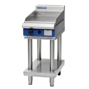 GE843-N Blue Seal 450mm Gas High Performance Griddle On Leg Stand - Natural Gas