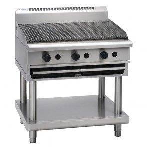 GE851-N Waldorf 900mm Gas Chargrill On Leg Stand - Natural Gas