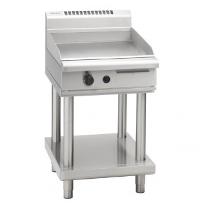 GE856-N Waldorf 600mm Gas High Performance Griddle On Leg Stand - Natural Gas