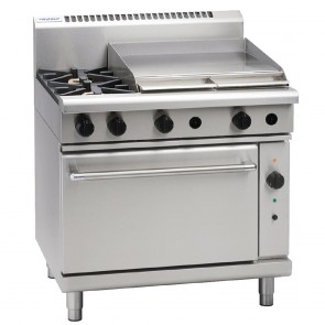 GE874-N Waldorf 900mm Gas Convection Range with 2x Burners & 600mm Griddle - Natural Gas