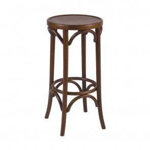 Colour Bentwood Bar Stool by Michael Thonet Walnut