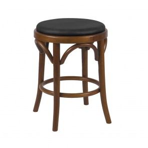 Genuine Bentwood Low Stool with Padded Seat T-9739/46 46cm