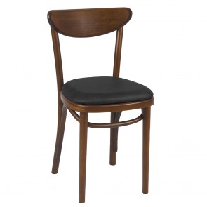 Genuine Upholstered Bentwood Dining Chair A-1260 - Walnut