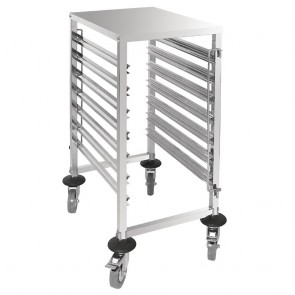 GG498 Vogue Gastronorm 1/1 Racking Trolley (7 Level)