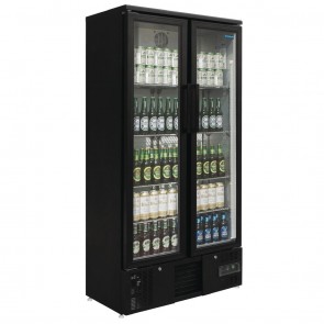 GJ449-A Polar G-Series Upright Back Bar Cooler with Hinged Doors 490 Litre