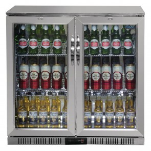 GL008-A Polar G-Series Back Bar Cooler with Hinged Doors Stainless Steel 208 Litre