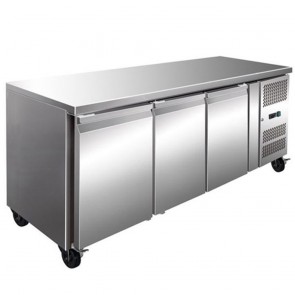 F.E.D GN3100BT TROPICALISED 3 Door Gastronorm Bench Freezer