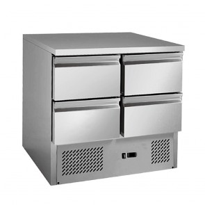 GNS900-4D FED 4 drawers S/S benchtop fridge - GNS900-4D