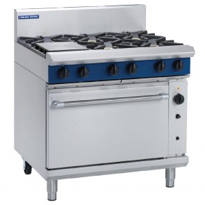 GR802-P Blue Seal By Moffat 900mm Gas Convection Oven Range w/6X Burners - LPG / Propane