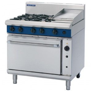 GR803-N Blue Seal By Moffat 900mm Convection Oven Range 4X Burners & 300mm Griddle - Natural Gas
