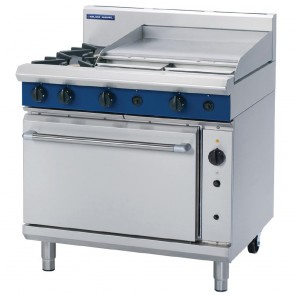 GR804-N Blue Seal By Moffat 900mm Convection Oven Range 2X Burners & 600mm Griddle - Natural Gas