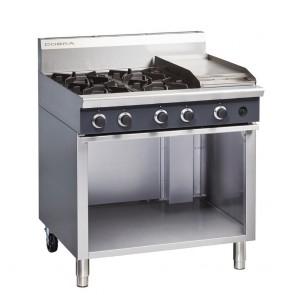 GR811-N Cobra By Moffat 900mm Cooktop 4X Burners & 300mm Griddle On Cabinet Base - Natural Gas