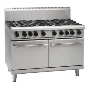 GR895-P Waldorf By Moffat 1200mm Gas Static Double Oven Range w/8X Burners - LPG / Propane