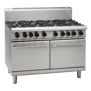GR896-P Waldorf By Moffat 1200mm Static Double Oven Range 6XBurners & 300mm Griddle -LPG