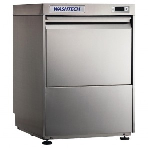 GR910 Washtech Premium Fully Insulated Undercounter Dishwasher Digital 500mm Rack