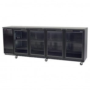 GT505 Skope Backbar Beverage Merchandiser Stainless Steel - 4 Swing Doors