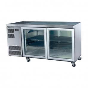 GT529 Skope Counterline Undercounter Slim Chiller Stainless Steel - 2 Glass Door (B2B)