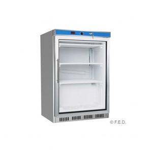 HF200G S/S FED Display Freezer With Glass Door HF200G S/S