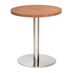 Jaquelina Round Cafe Table Stainless Steel Base