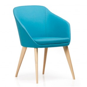 Karenlene Stylish Midback Chair Beech Legs