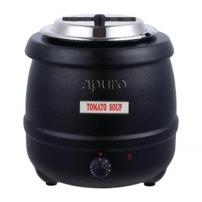 L715-A Apuro Black Soup Kettle - 10 Litre - AUS PLUG