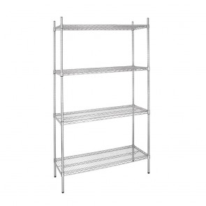 L927 Vogue Flat Pack 4 Shelf Unit - 91Wx46Dx183cmH