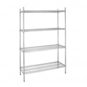 L928 Vogue Flat Pack 4 Shelf Unit - 1220Wx460Dx1830mmH