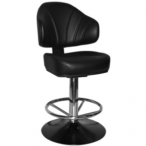 Las Vegas Gaming Stool Polished Disc Base