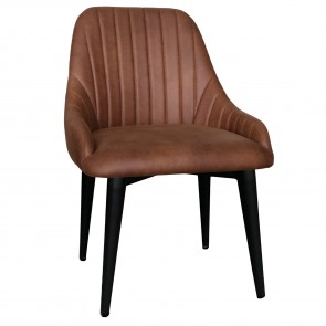 Livia Side Chair Black Steel Legs