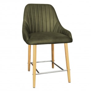 Livia Side Counter Stool Oak Legs 66cm