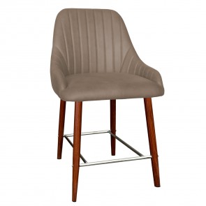 Livia Side Counter Stool Walnut Legs 66cm